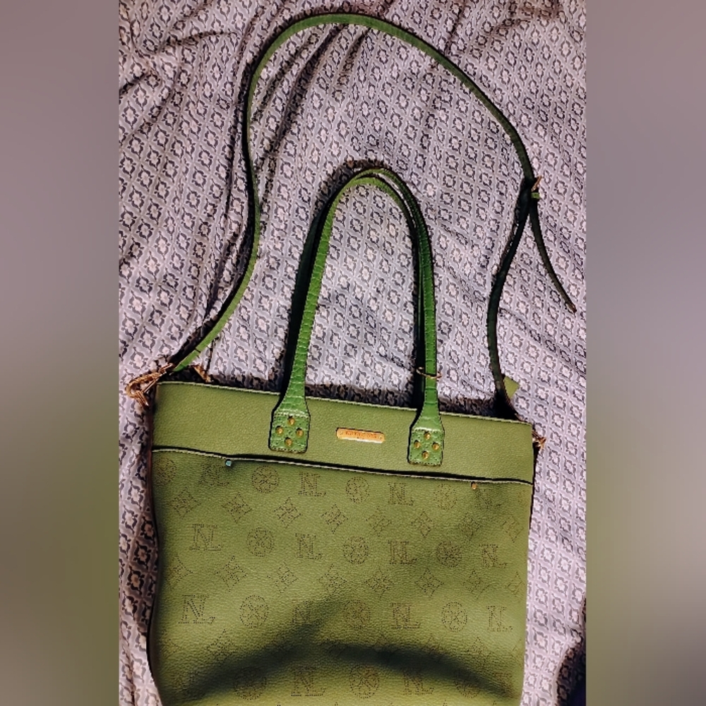 New Nicole Lee Green Right About Now Purse Handbag